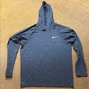 Nike Gray Dri-FIT Long Sleeve Hoodie